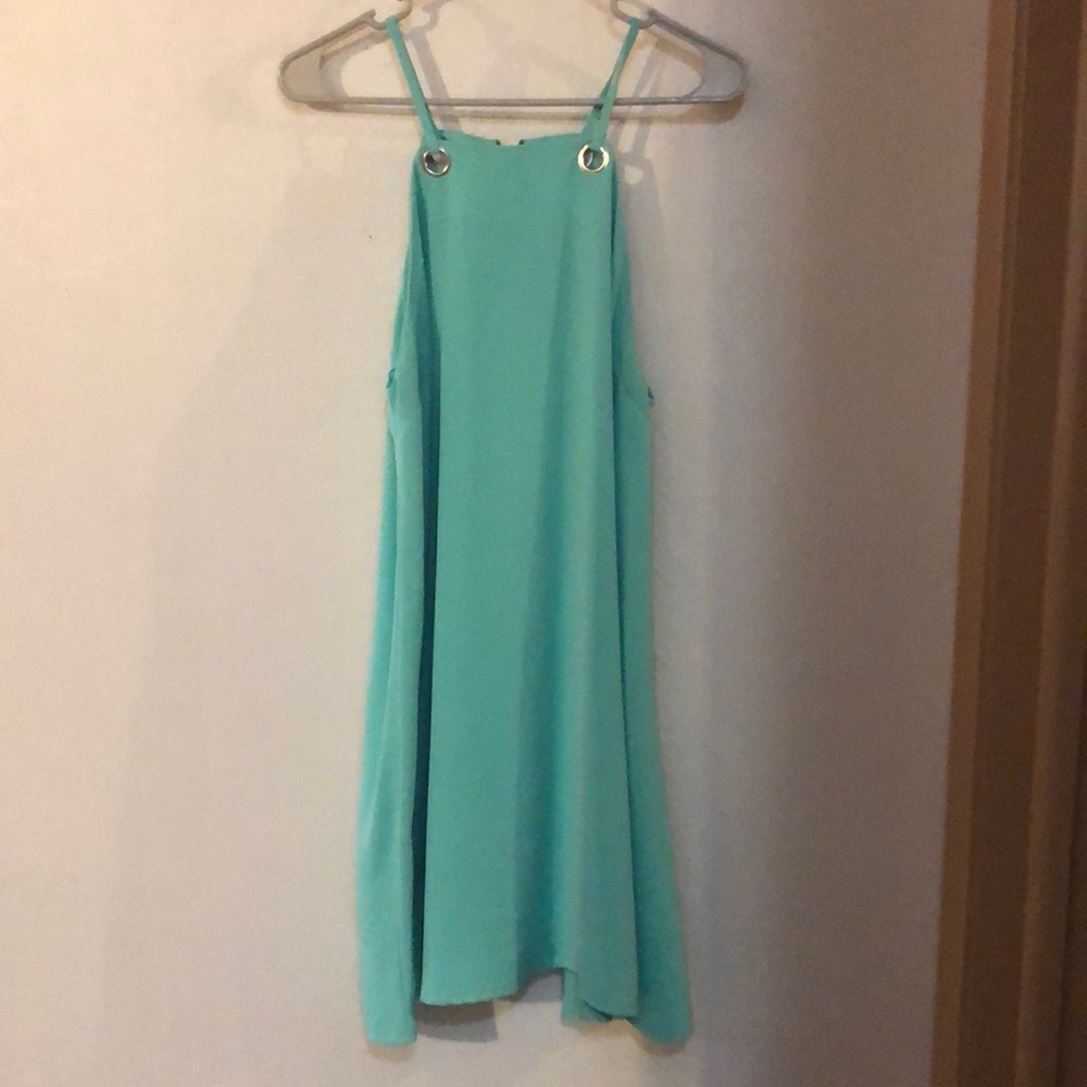 Sea foam green dress